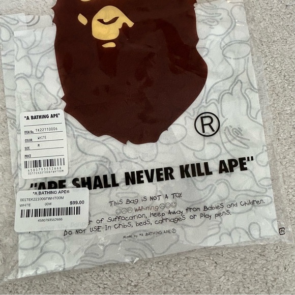 BAPE Garment Bag and Logo Tissue - Picture 3 of 7